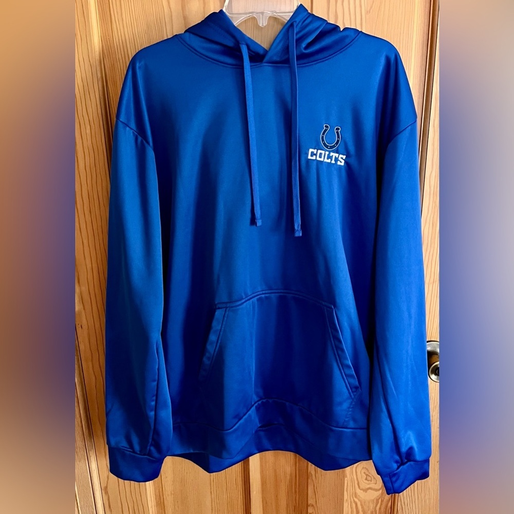 Dunbrooke NFL Indianapolis Colts Fleece Hoodie Mens XL Pullover Kangaroo Pocket